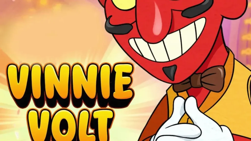 Vinnie Volt: Devil Wilds slot machine neon arcade aesthetic